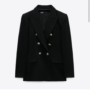 Zara TAILORED DOUBLE BREASTED BLAZER size m